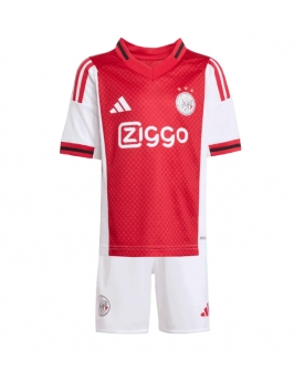 Billige Fotballdrakt Ajax Replika Hjemmedraktsett Barn 2025-26 Kortermet (med bukser)